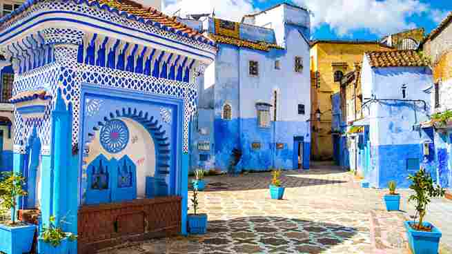 about us.Blue streets of Chefchaouen